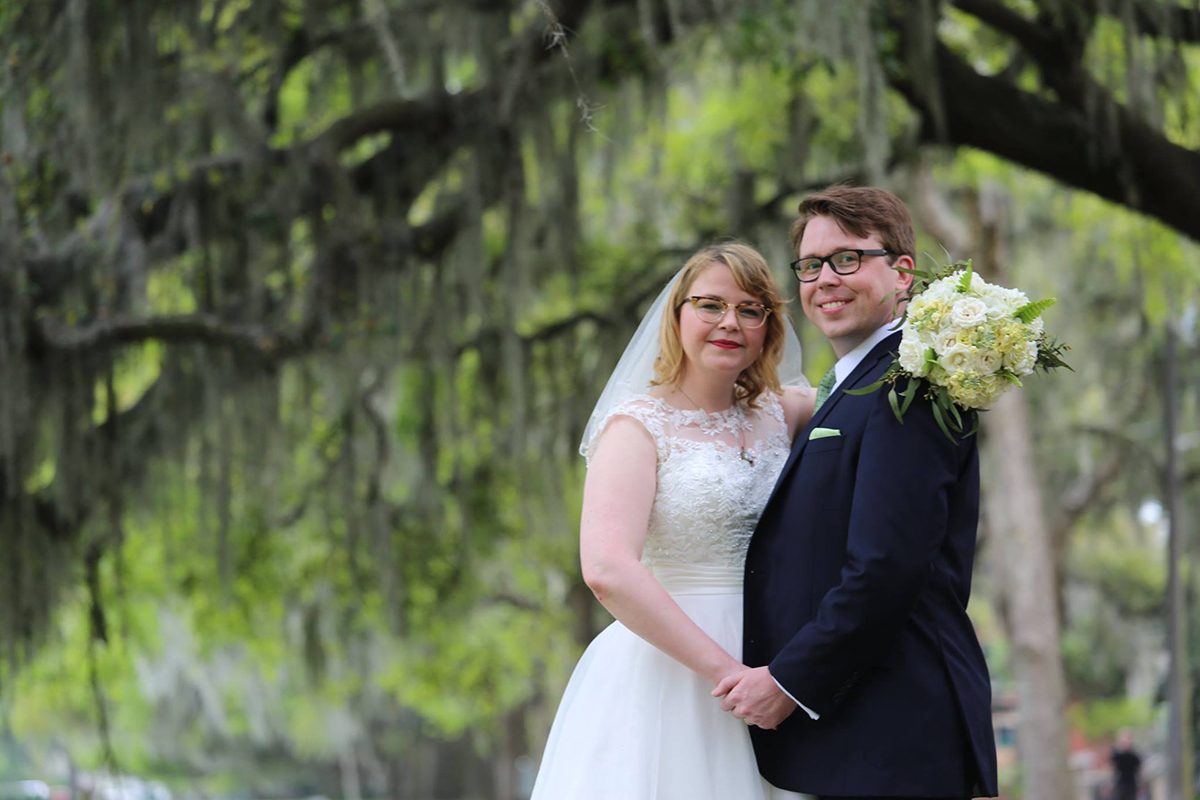 Destination elopement Savannah, GA. This couple came all the way from England