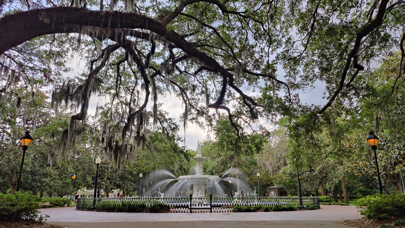 Forsyth Park fountain is one of Savannah's biggest and most photographed attractions