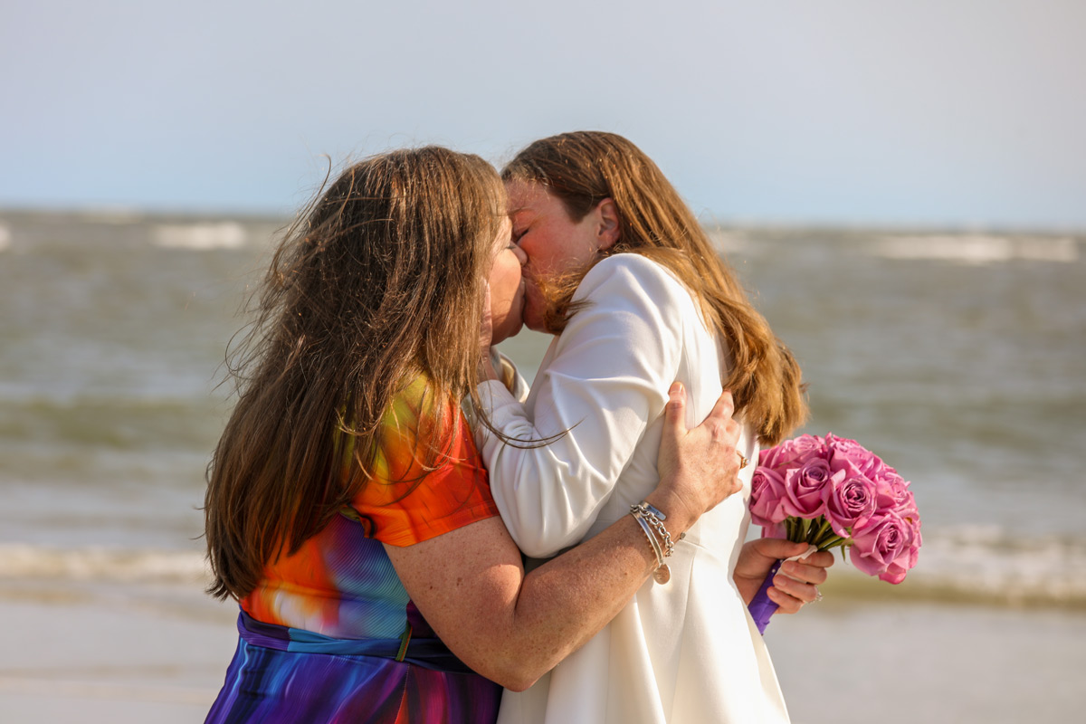 Tybee Island LGBTQ elopement for these two ladies in love